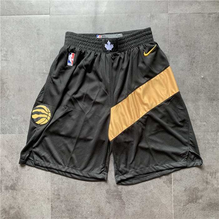 Toronto Raptors Black Basketball Shorts 02
