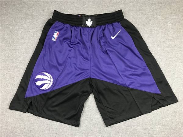 Toronto Raptors Purples Black Basketball Shorts