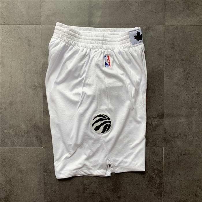 Toronto Raptors White Basketball Shorts