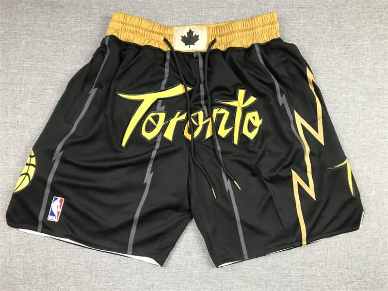 Toronto Raptors Just Don Black Basketball Shorts