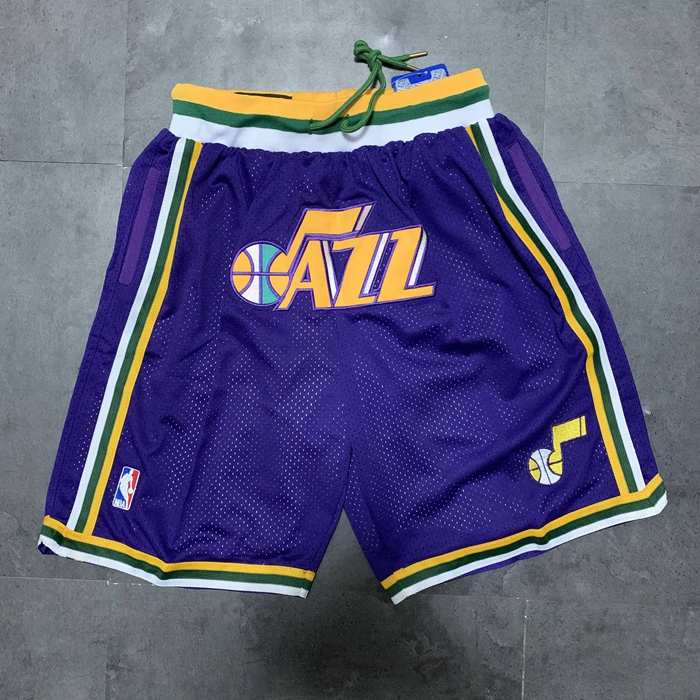 Utah Jazz Just Don Purple Basketball Shorts