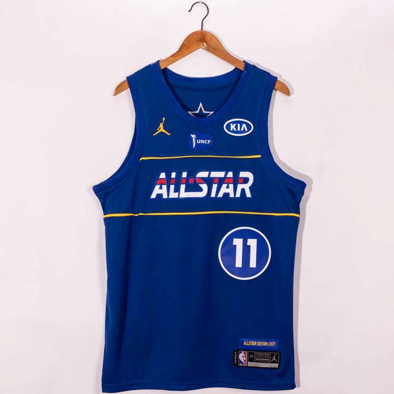 2021 All Star IRVING #11 Blue Basketball Jersey (Stitched)