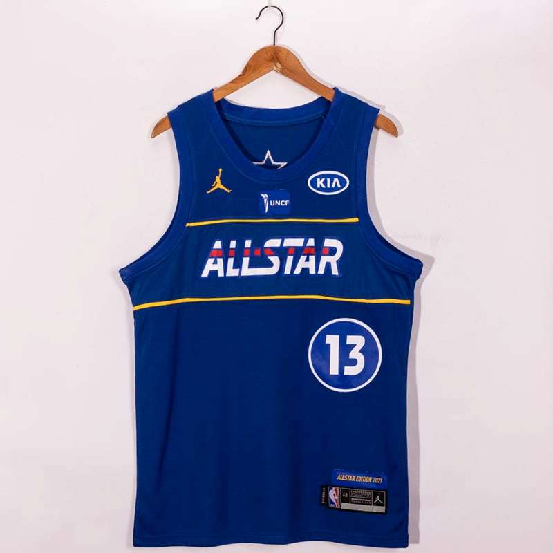 2021 All Star HARDEN #13 Blue Basketball Jersey (Stitched)