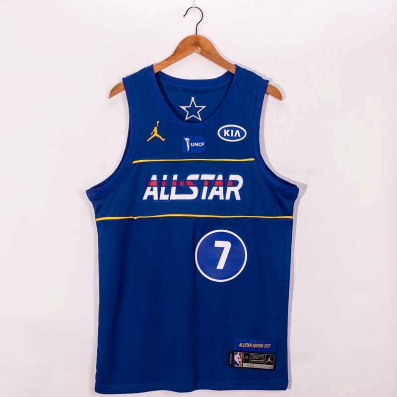 2021 All Star DURANT #7 Blue Basketball Jersey (Stitched)