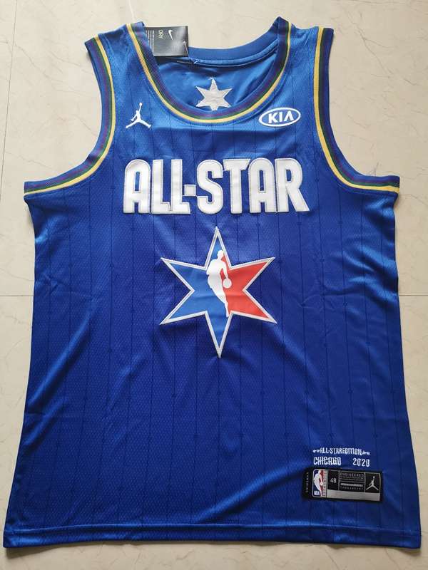 2020 All Star DONCIC #77 Blue Basketball Jersey (Stitched)