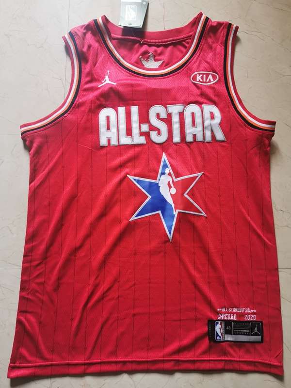 2020 All Star DONCIC #77 Red Basketball Jersey (Stitched)