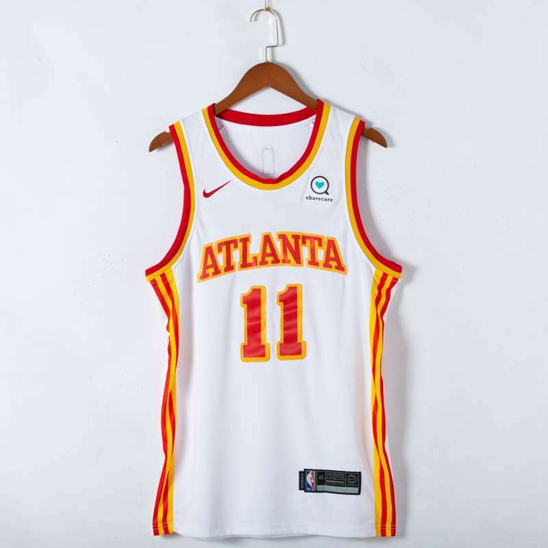 Atlanta Hawks 20/21 YOUNG #11 White Basketball Jersey (Stitched)
