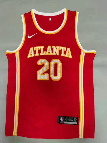Atlanta Hawks 20/21 COLLINS #20 Red Basketball Jersey (Stitched)