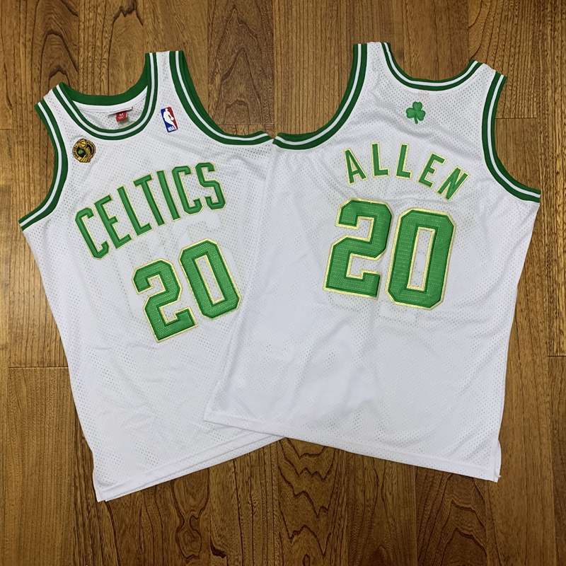 Boston Celtics 2007/08 ALLEN #20 White Classics Champion Basketball Jersey (Closely Stitched)