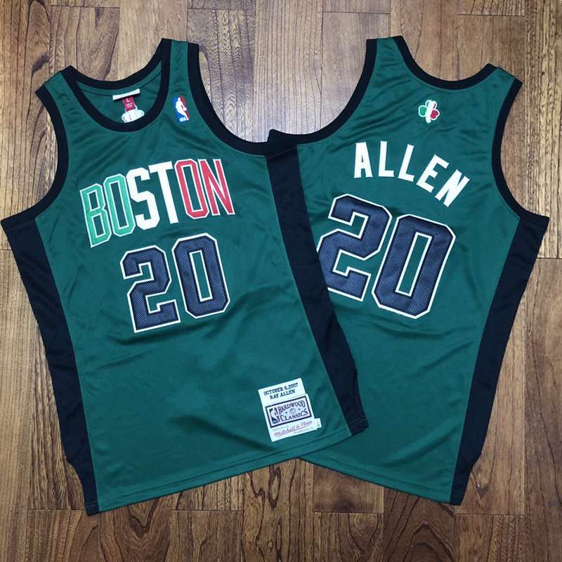 Boston Celtics 2007 ALLEN #20 Green Classics Basketball Jersey (Closely Stitched)