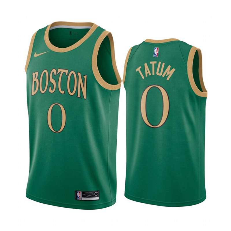 Boston Celtics 2020 TATUM #0 Green City Basketball Jersey (Stitched)