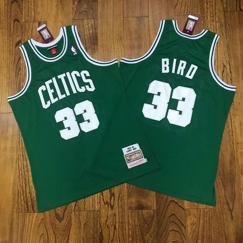 Boston Celtics 85/86 BIRD #33 Green Classics Basketball Jersey (Closely Stitched)