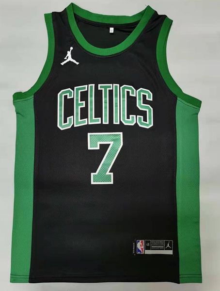 Boston Celtics 20/21 CROWN #7 Black AJ Basketball Jersey (Stitched)