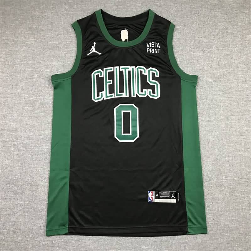 Boston Celtics 21/22 TATUM #0 Black AJ Basketball Jersey (Stitched)