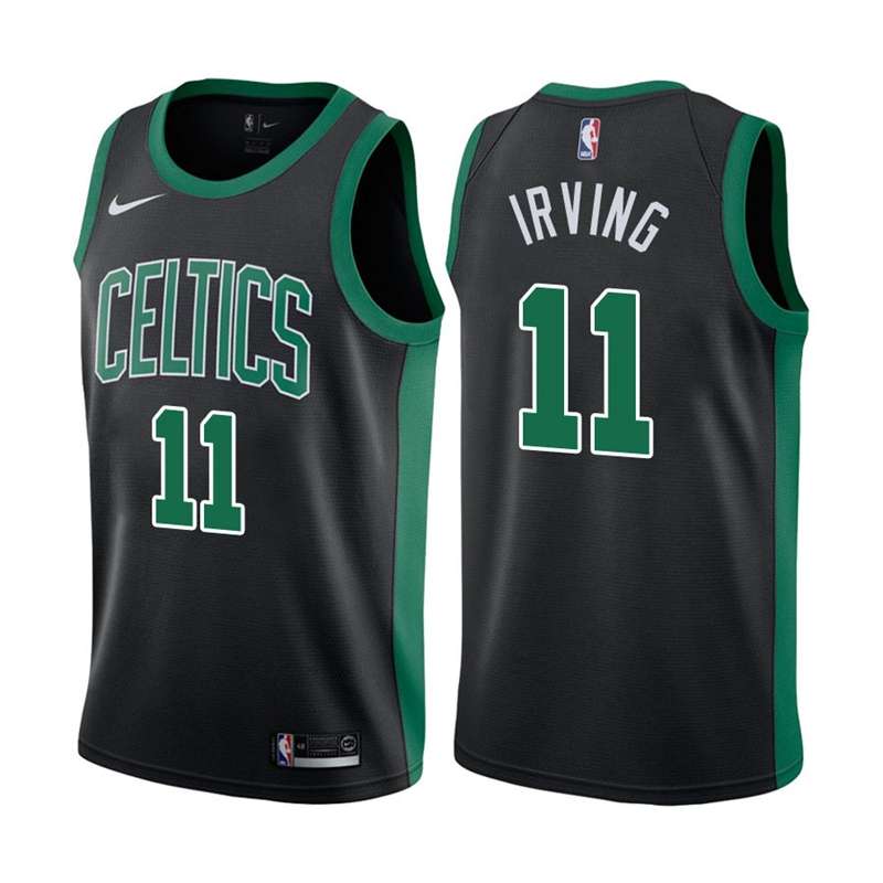 Boston Celtics IRVING #11 Black Basketball Jersey (Stitched)
