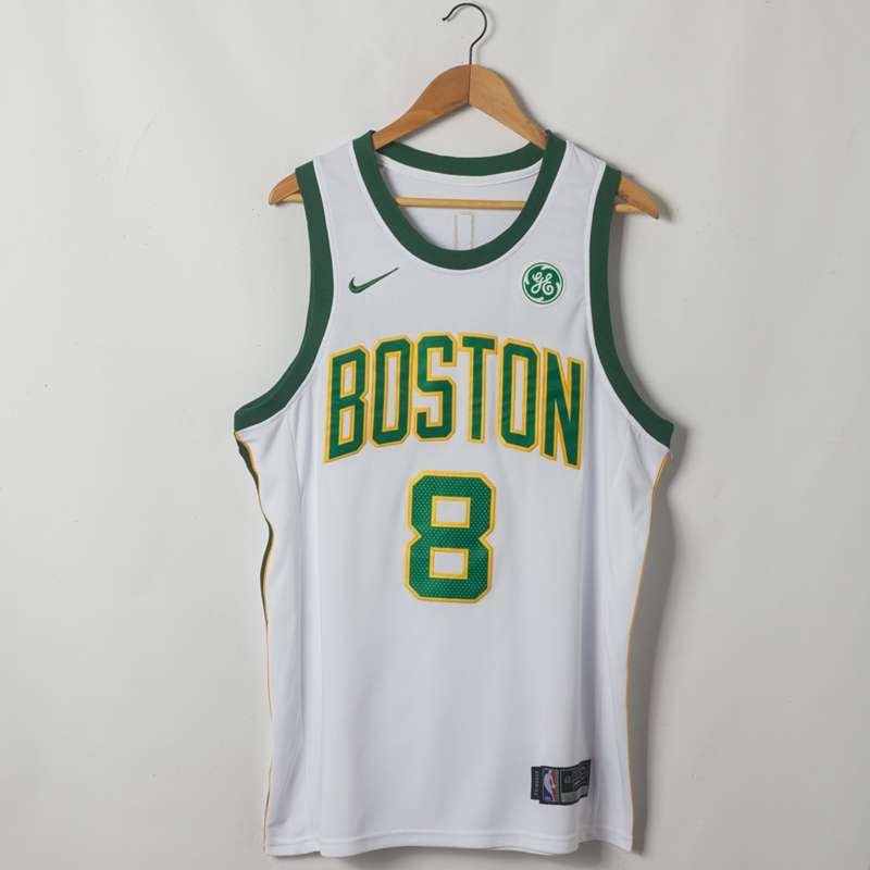 Boston Celtics WALKER #8 White City Basketball Jersey (Stitched)