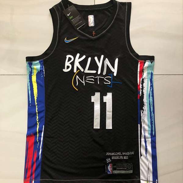 Brooklyn Nets 20/21 IRVING #11 Black City Basketball Jersey (Closely Stitched)