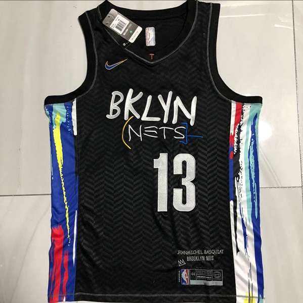 Brooklyn Nets 20/21 HARDEN #13 Black City Basketball Jersey (Closely Stitched)