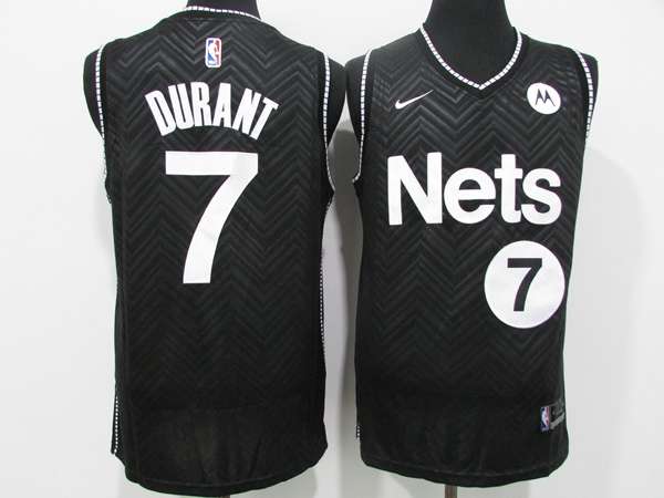 Brooklyn Nets 20/21 DURANT #7 Black Basketball Jersey (Stitched) 02