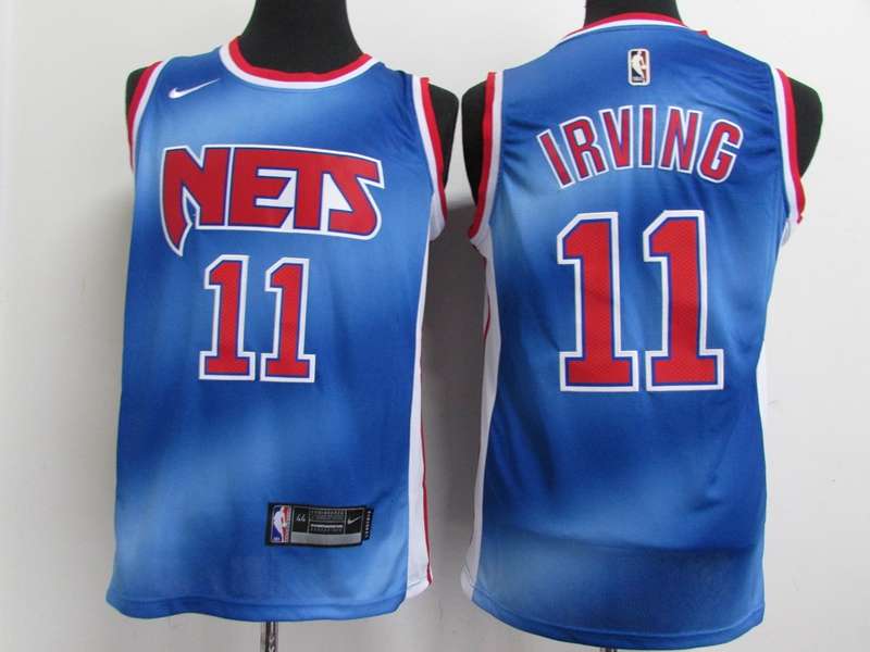 Brooklyn Nets 20/21 IRVING #11 Blue Basketball Jersey (Stitched)