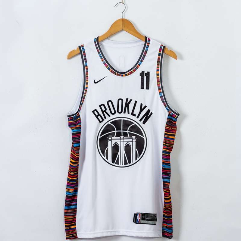 Brooklyn Nets 20/21 IRVING #11 White City Basketball Jersey (Stitched)