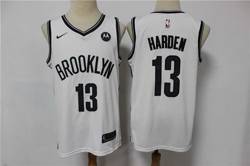 Brooklyn Nets 20/21 HARDEN #13 White Basketball Jersey (Stitched)