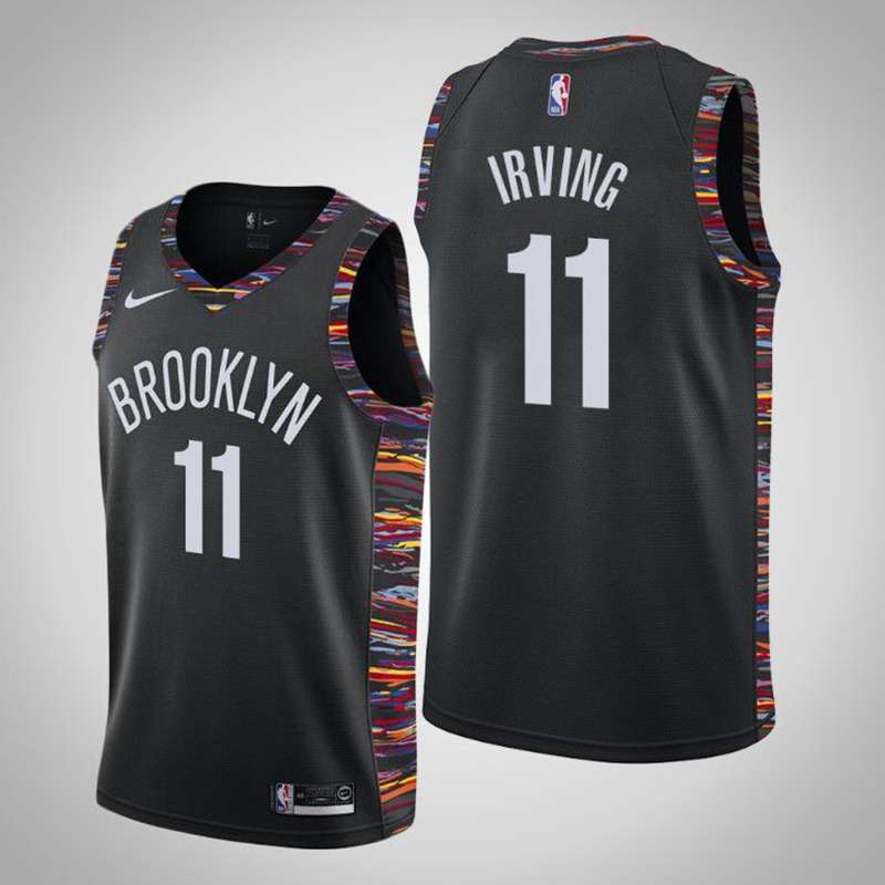Brooklyn Nets 2020 IRVING #11 Black City Basketball Jersey (Stitched)