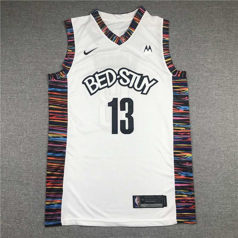 Brooklyn Nets 2020 HARDEN #13 White City Basketball Jersey (Stitched)