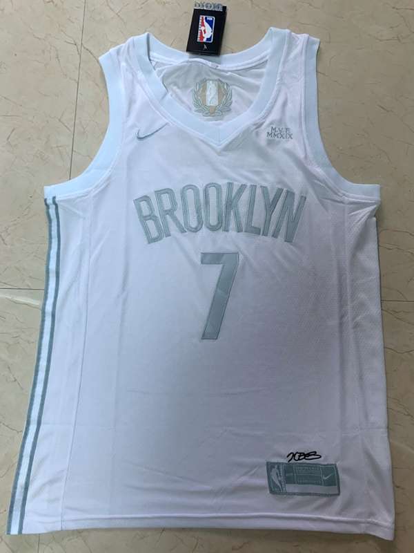 Brooklyn Nets 2020 DURANT #7 White MVP Basketball Jersey (Stitched)