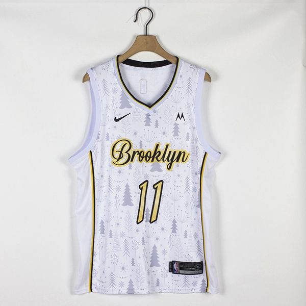 Brooklyn Nets IRVING #11 White Basketball Jersey (Stitched) 02