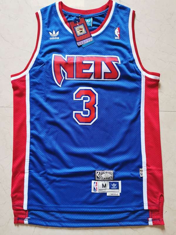 Brooklyn Nets PETROVIC #3 Blue Classics Basketball Jersey (Stitched)