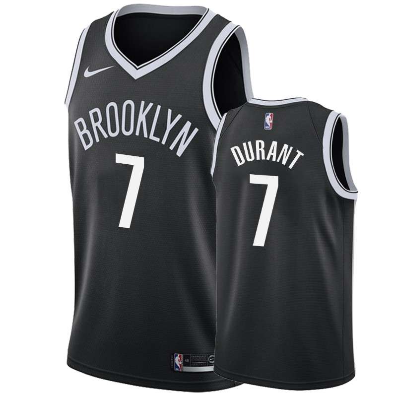 Brooklyn Nets DURANT #7 Black Basketball Jersey (Stitched)