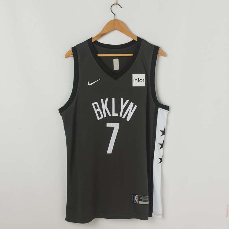 Brooklyn Nets DURANT #7 Black Basketball Jersey (Stitched) 03