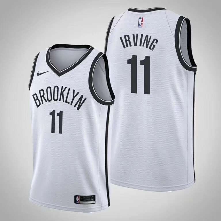 Brooklyn Nets IRVING #11 White Basketball Jersey (Stitched)
