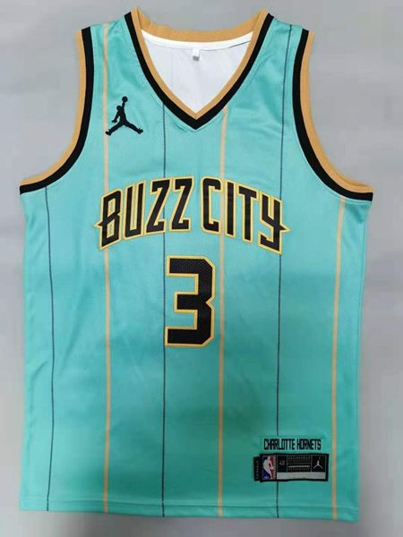 Charlotte Hornets 2020 ROZIER III #3 Green AJ Basketball Jersey (Stitched)