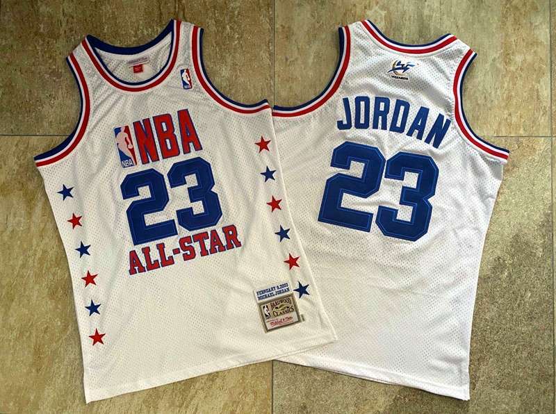 Chicago Bulls 2003 JORDAN #23 White ALL-STAR Classics Basketball Jersey (Closely Stitched)