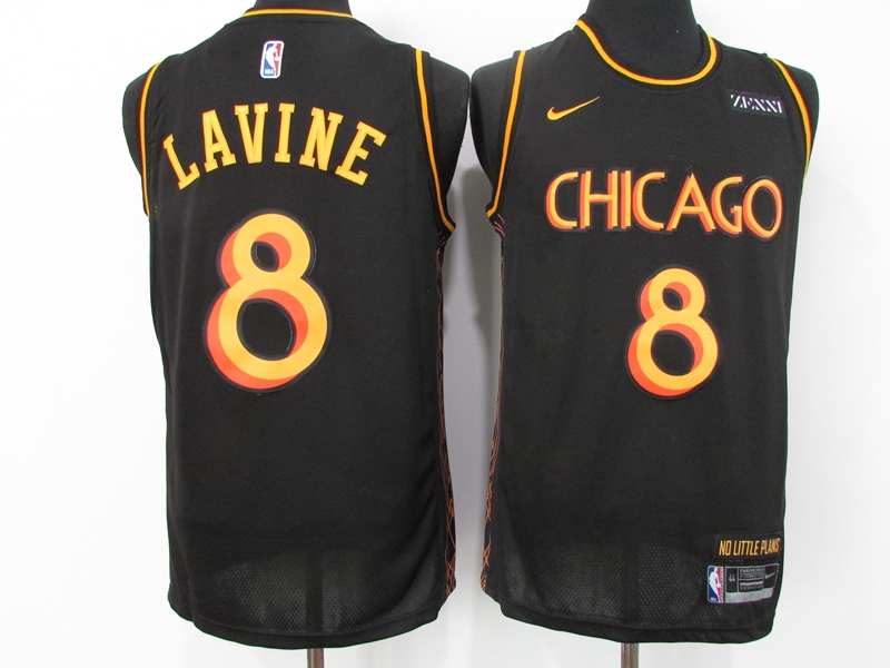 Chicago Bulls 20/21 LAVINE #8 Black City Basketball Jersey (Stitched)