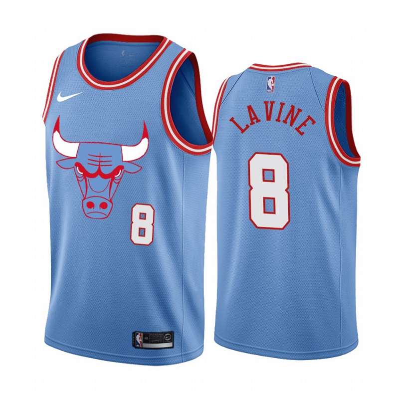 Chicago Bulls 2020 LAVINE #8 Blue City Basketball Jersey (Stitched)