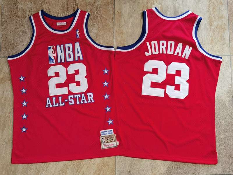 Chicago Bulls 1989 JORDAN #23 Red ALL-STAR Classics Basketball Jersey (Closely Stitched)