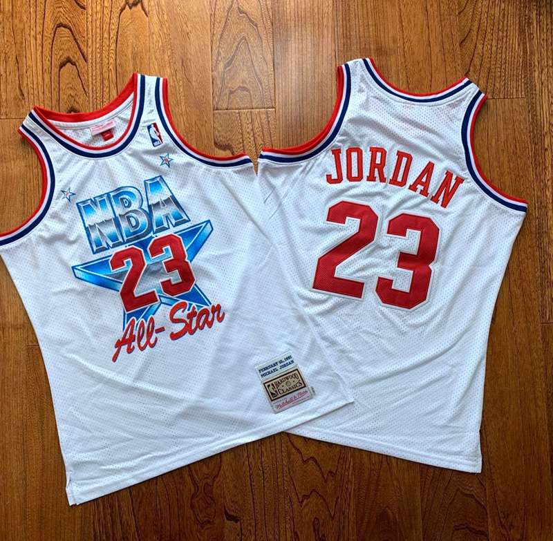 Chicago Bulls 1991 JORDAN #23 White ALL-STAR Classics Basketball Jersey (Closely Stitched) 02