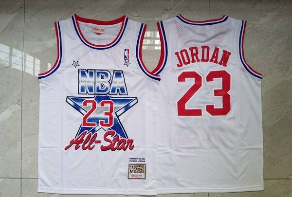 Chicago Bulls 1991 JORDAN #23 White ALL-STAR Classics Basketball Jersey