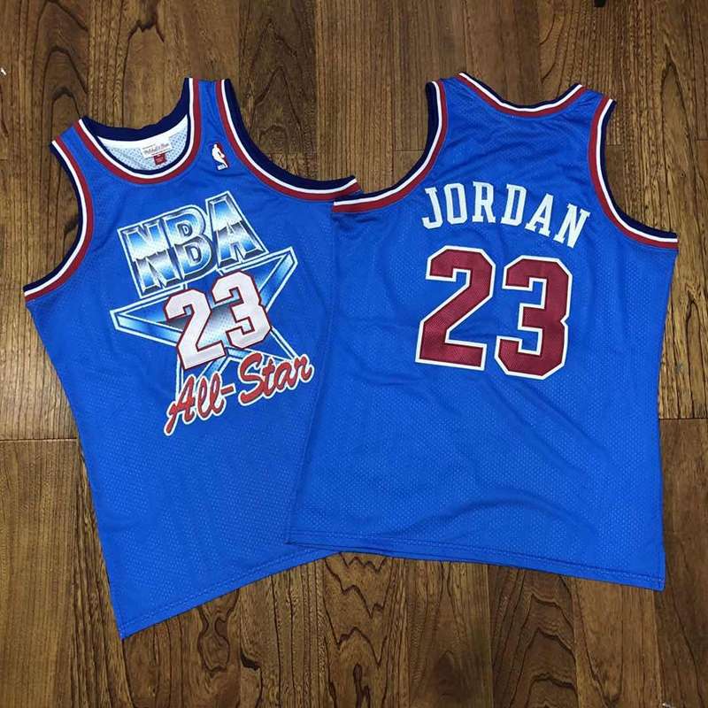 Chicago Bulls 1993 JORDAN #23 Blue ALL-STAR Classics Basketball Jersey (Closely Stitched)