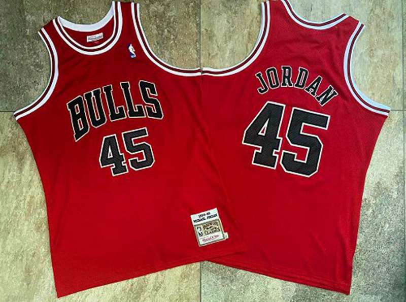 Chicago Bulls 94/95 JORDAN #45 Red Classics Basketball Jersey (Closely Stitched)