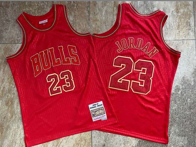 Chicago Bulls 96/97 JORDAN #23 Red Classics Basketball Jersey (Closely Stitched)