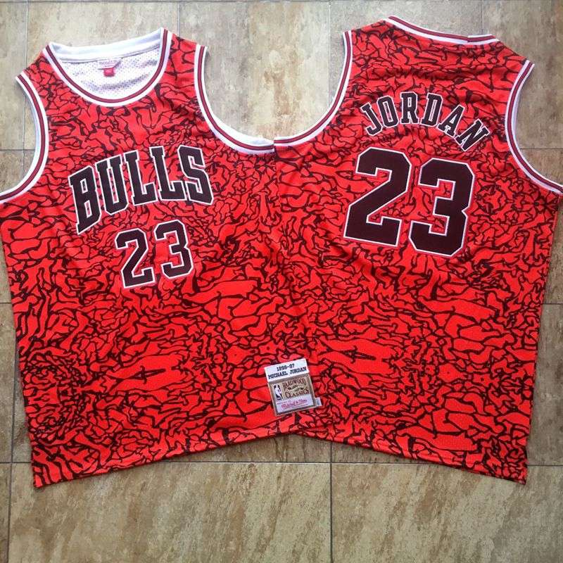 Chicago Bulls 96/97 JORDAN #23 Red Classics Basketball Jersey (Closely Stitched) 02