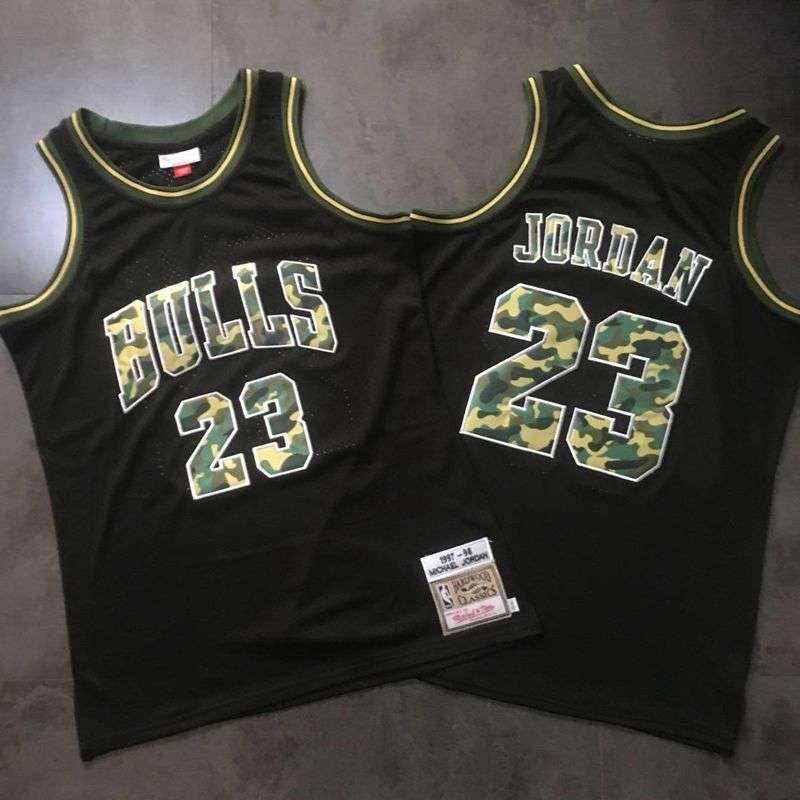 Chicago Bulls 97/98 JORDAN #23 Black Classics Basketball Jersey (Closely Stitched) 03