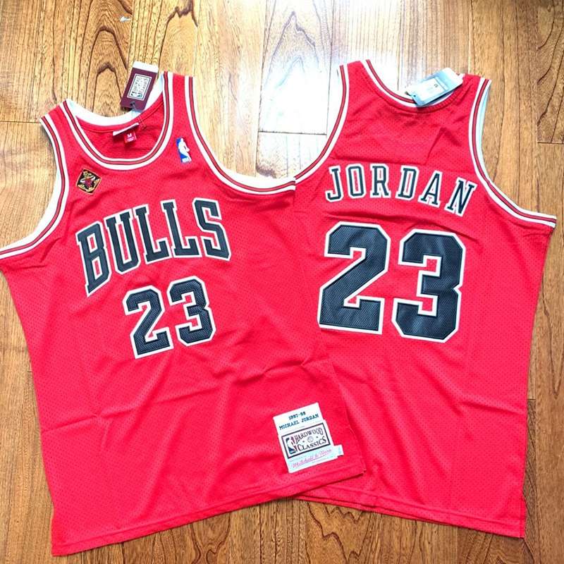 Chicago Bulls 97/98 JORDAN #23 Red Classics Basketball Jersey (Closely Stitched)