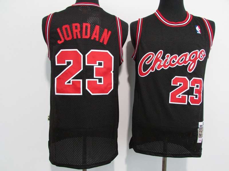 Chicago Bulls 97/98 JORDAN #23 Black Classics Basketball Jersey (Stitched) 02