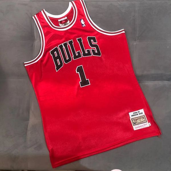 Chicago Bulls 2008/09 ROSE #1 Red Classics Basketball Jersey (Closely Stitched)