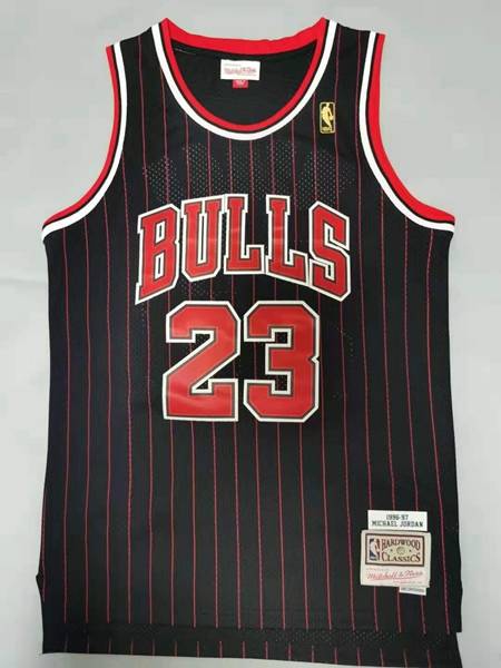 Chicago Bulls 1996/97 JORDAN #23 Black Classics Basketball Jersey (Stitched)